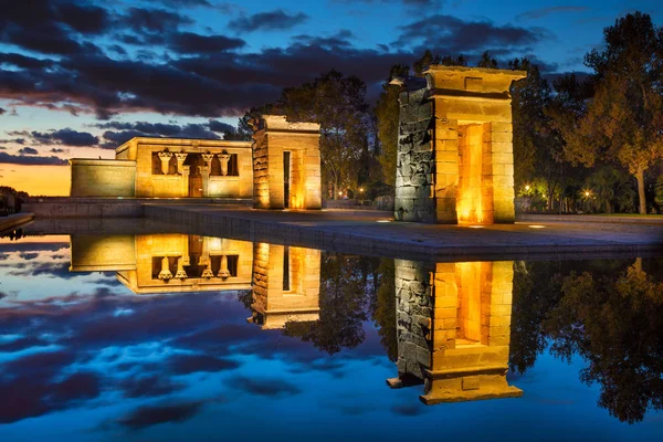 Temple of Debod in Madrid at sunset