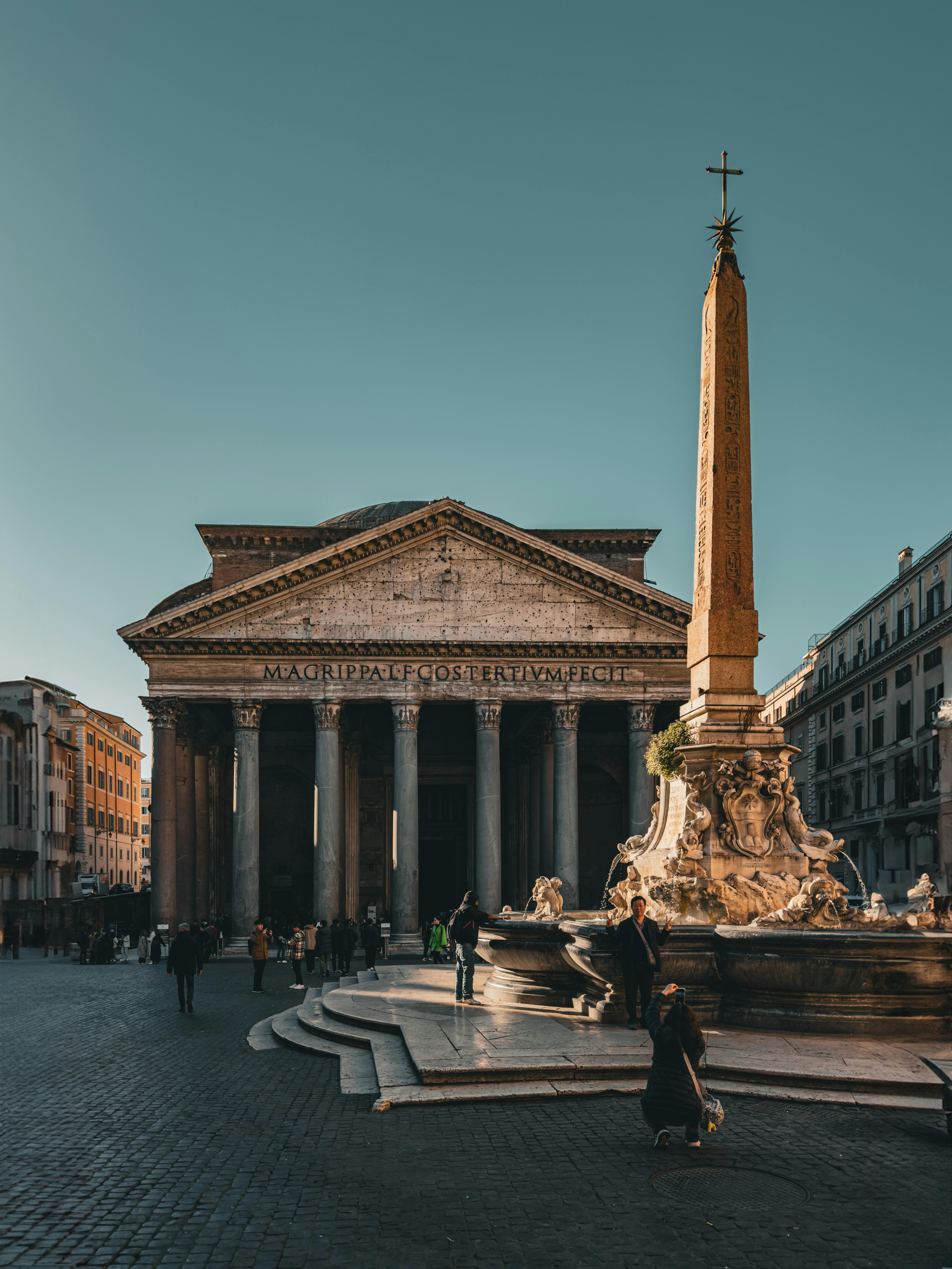 Facade of the Pantheon in Rome
