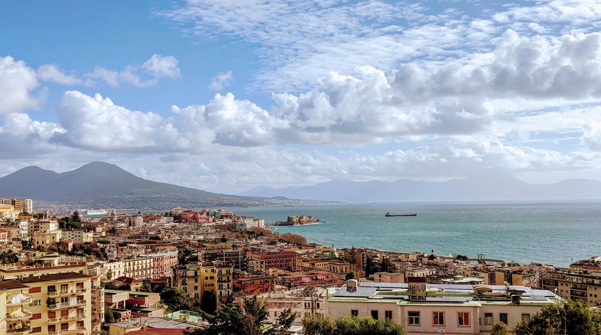 Panoramic view of the Bay of Naples