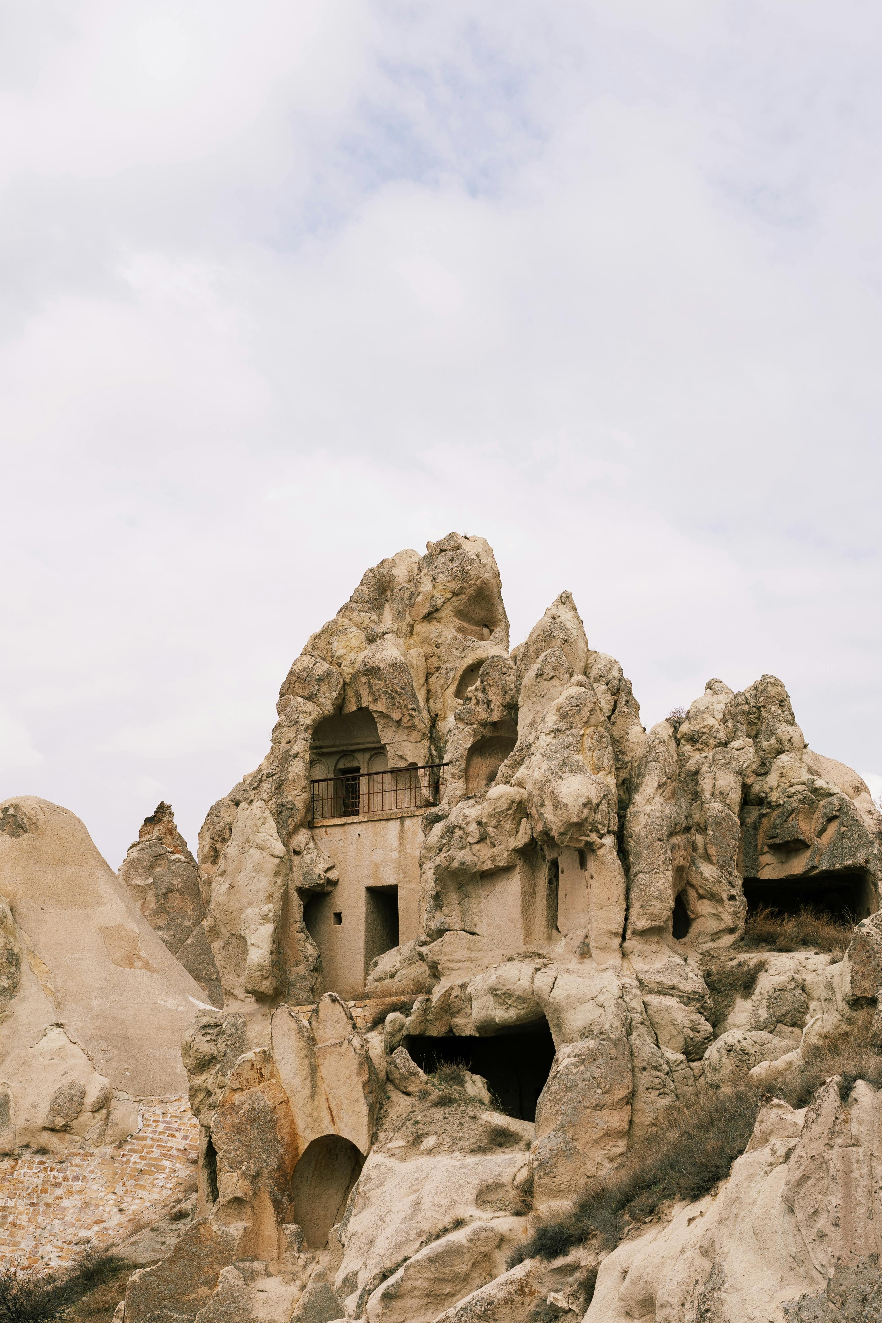 Göreme valley with fairy chimneys and cave dwellings